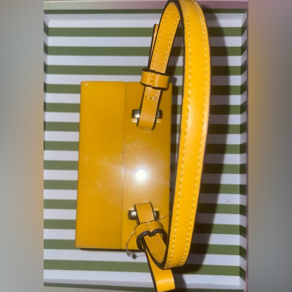 Yellow Topshop square cube micro acrylic purse - Picture 3 of 5